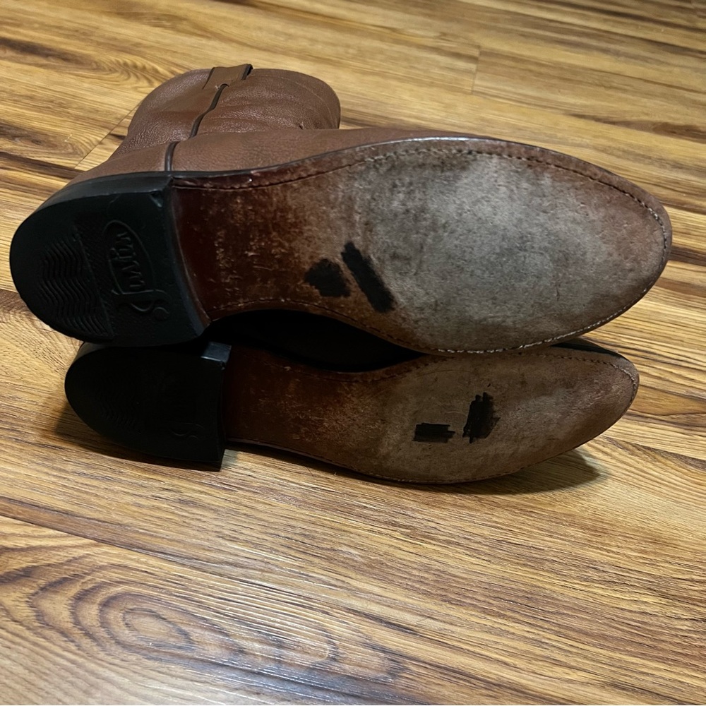 justin bullhide cowboy boots Size 8D - Picture 6 of 7